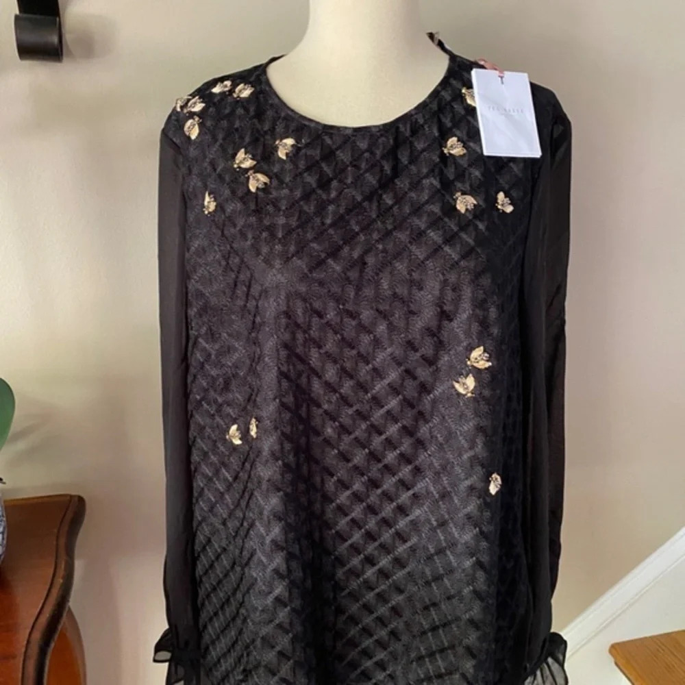 Ted Baker Lunnah Queen Bee Black Top - Picture 14 of 14